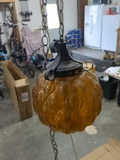 Antique Auburn Hanging Lamp