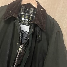 Barbour Border Giacca Cera C44 112cm Uomo Verde Oliva Cotone Cerato Classico