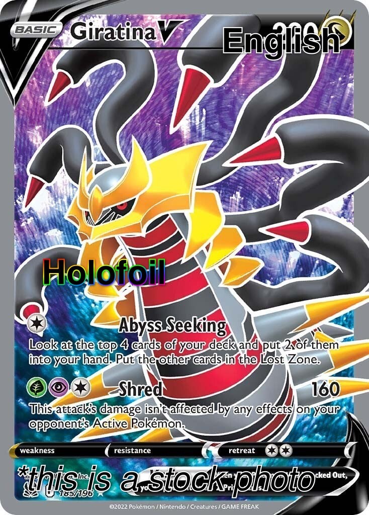 Giratina V 2022 Sword & Shield: Lost Origin #185/196 Holo (Full
