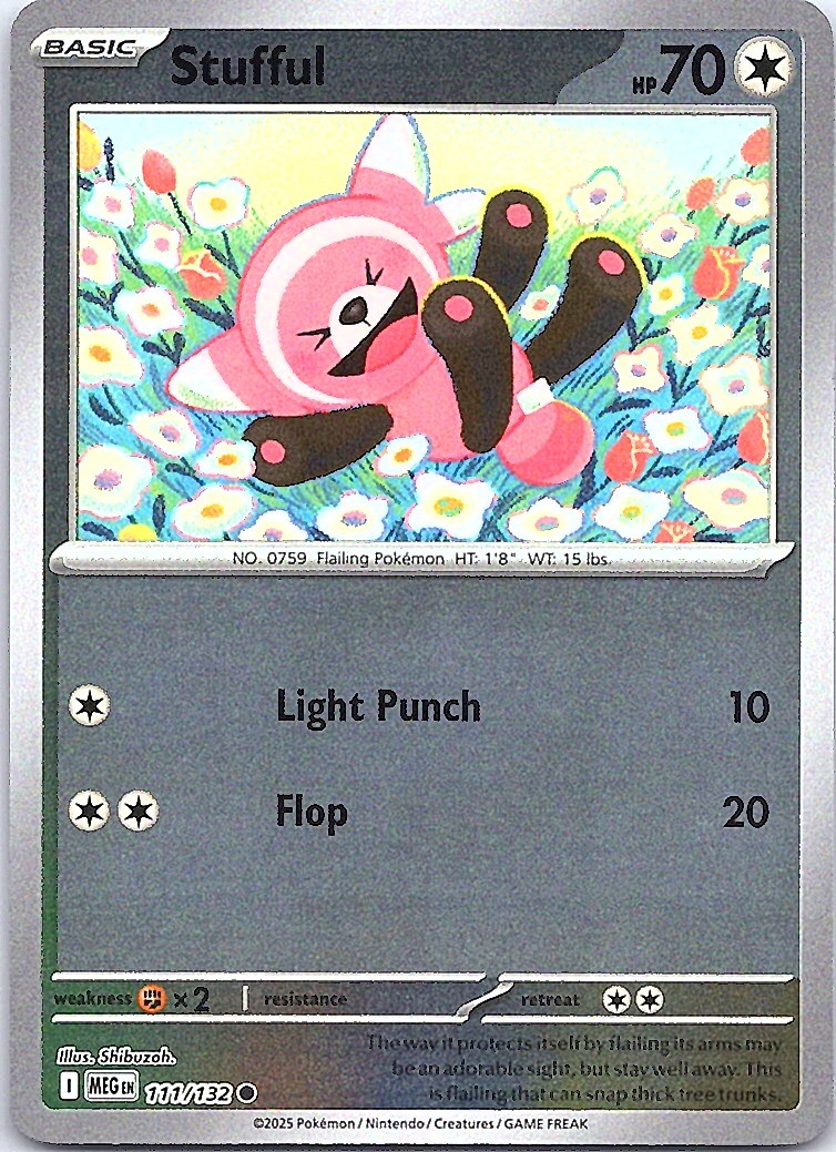 Stufful Reverse Holo Common ME01: Mega Evolution 111/132 NM