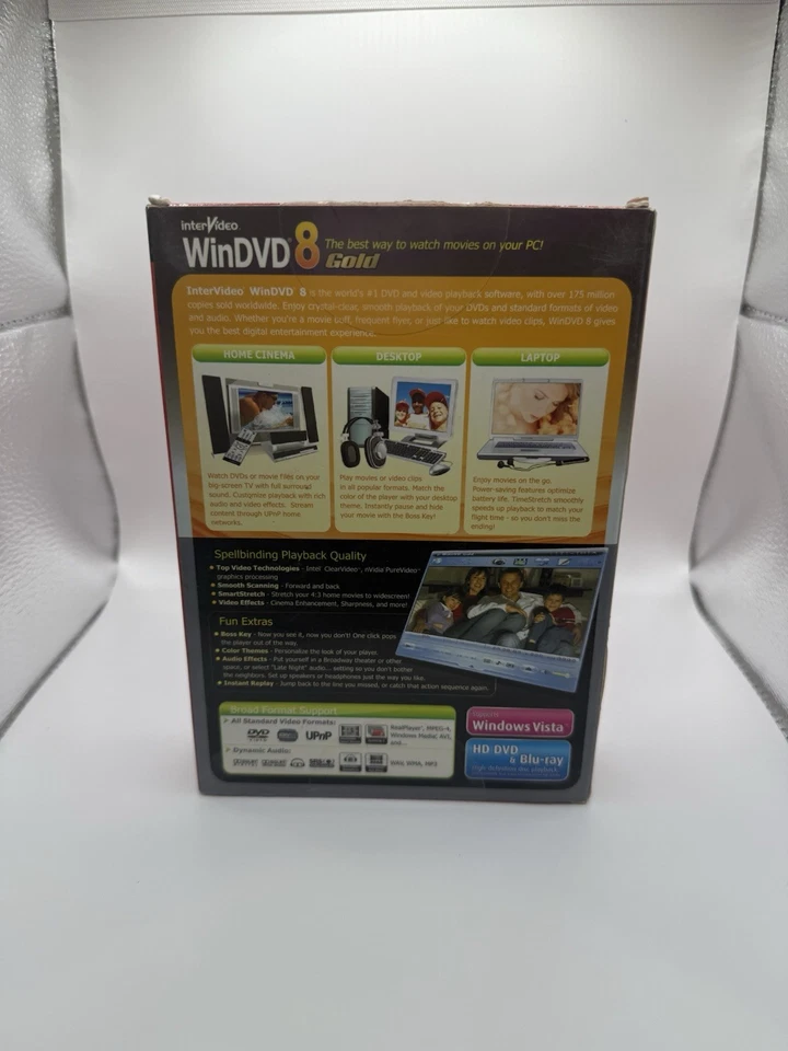 InterVideo WinDVD 8 Gold PC DVD Video Playback Software Windows Vista Ready - Image 2 of 2