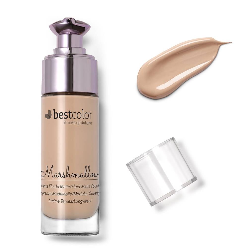Best Color Marshmallow Fondotinta Viso Fluido Matte Creme Caramel 01 30ml