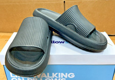 Pillow Slides Men's Black Anti-Slip Ultra-Soft Waterproof Slides Size 11 R3