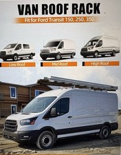 Melipron 54 3-crossbar Van Roof Ladder Rack Fit For Ford Transit 150 250 350