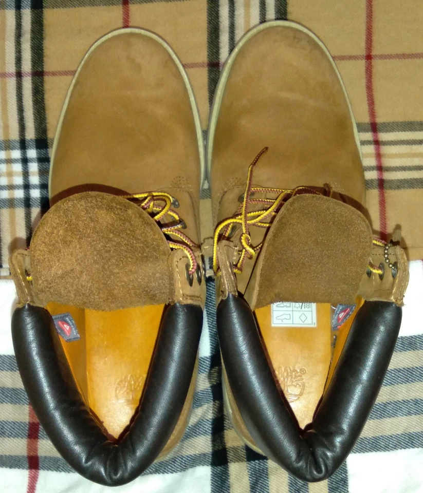 Timberland Men's 6-inch Premium Rust Brown Waterproof Boot, Wheat, Size 10.5 US - Image 3 of 4