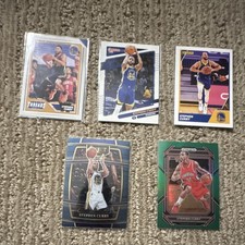 Panini Stephen Curry NBA Basketball Card Lot 5 Threads Donruss Prizm 2020