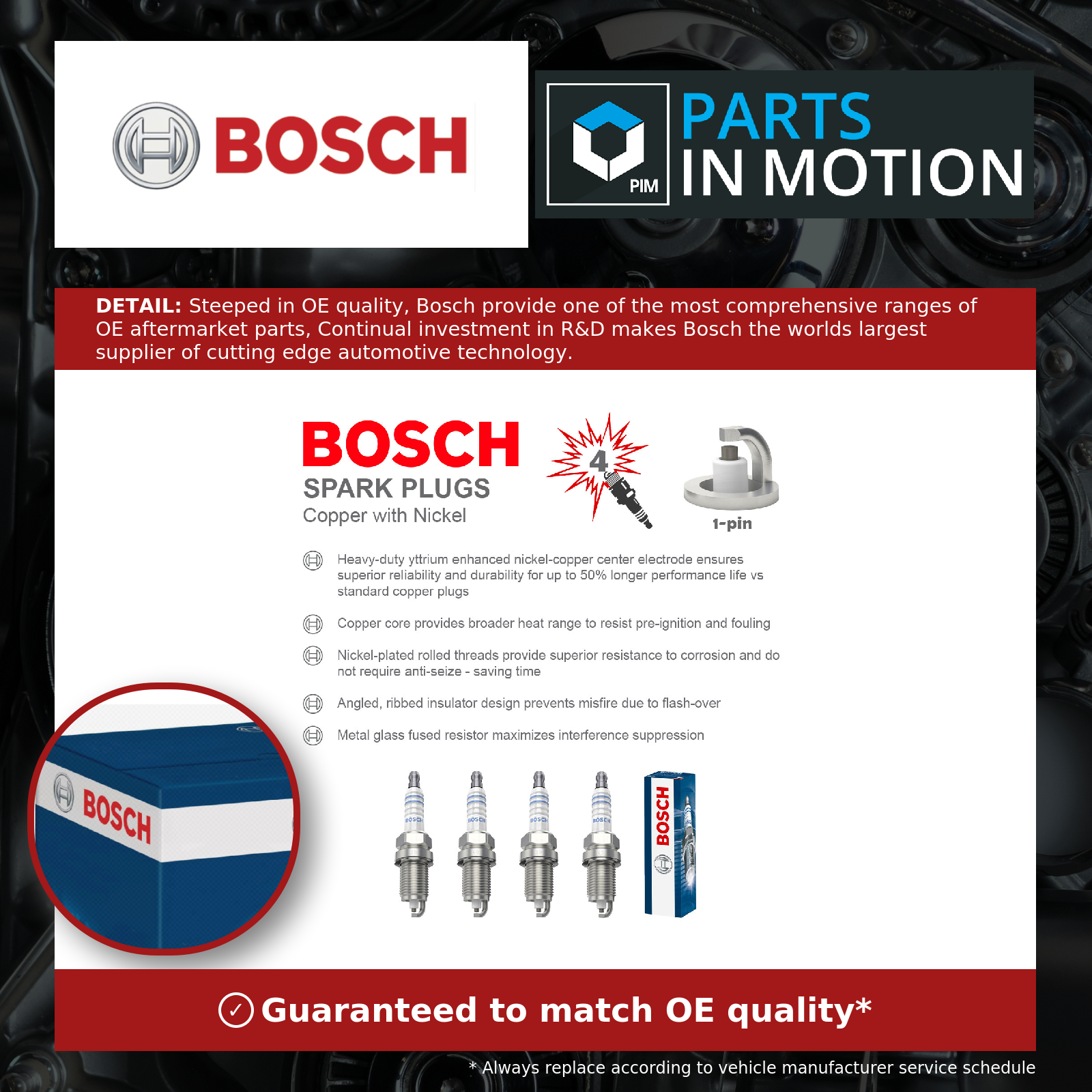 Spark Plugs Set 4x fits VAUXHALL MERIVA A 1.4 1.6 03 to 10 Bosch 1214016 Quality - Image 28