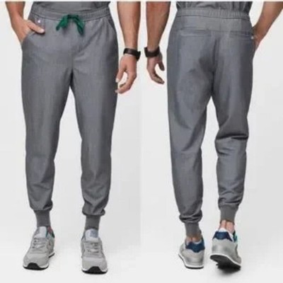 Figs Tansen  Jogger Scrub Pants Men s Gray Green Drawstring MXXSW2004