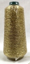 Fine Gold Metallic Yarn Full Cone 12.4 Ounces In Factory Packaging