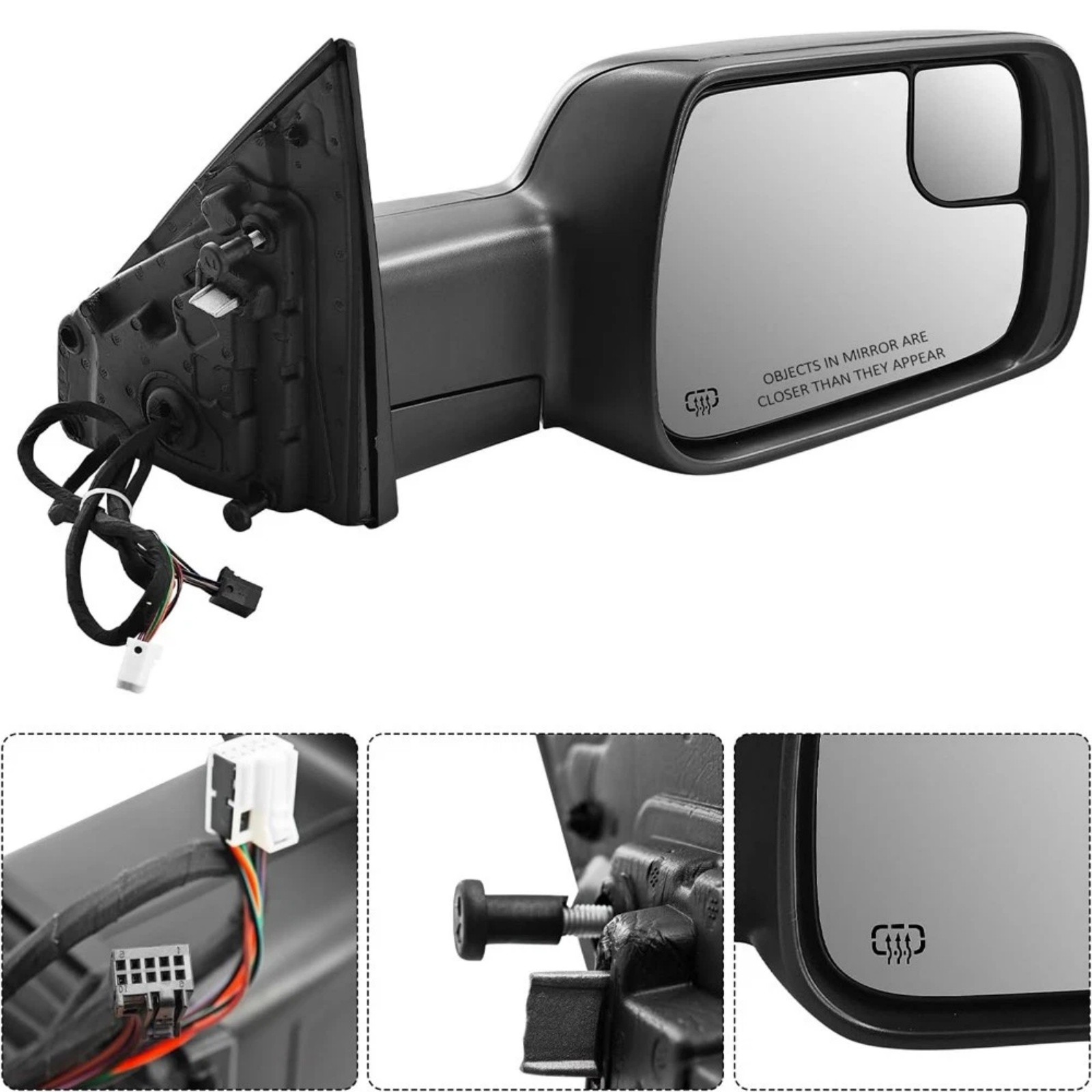 1 Pair Left & Right Side For 2019-2024 Ram 1500 Mirrors w/Heated Turn Signal thumbnail 8