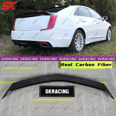 For Cadillac XTS 2013-2017 2018-2019 Glossy Black/Carbon Fiber Rear Spoiler Wing