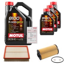 FEBI Inspektionspaket 8L MOTUL 8100 X-CESS 5W-40 f�r BMW 7er 740i iL 735i 5er