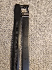 Men's Used Imitation Leather Cut To Size Belt From 20 In To 48. Black Lever...