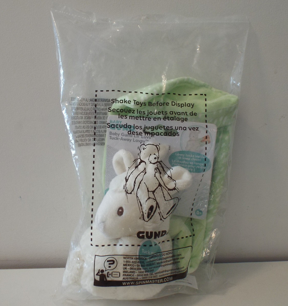 Baby Gund Lil Luvs "Liam The Llama" Plush Tuck-Away Lovey Toy (New, Sealed)