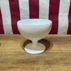 Vintage INDIANA GLASS White Milk Glass 5" Round Pedestal Compote Candy Dish