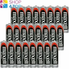24 Maxell Zinc-Carbon Aa R6 Batteries 1.5V R06 No Mercury Sum-3 4P New 0.52 per battery