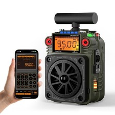 Raddy RF750 Plus Shortwave Radio AM/FM/SW, APP Control, Replaceable Battery