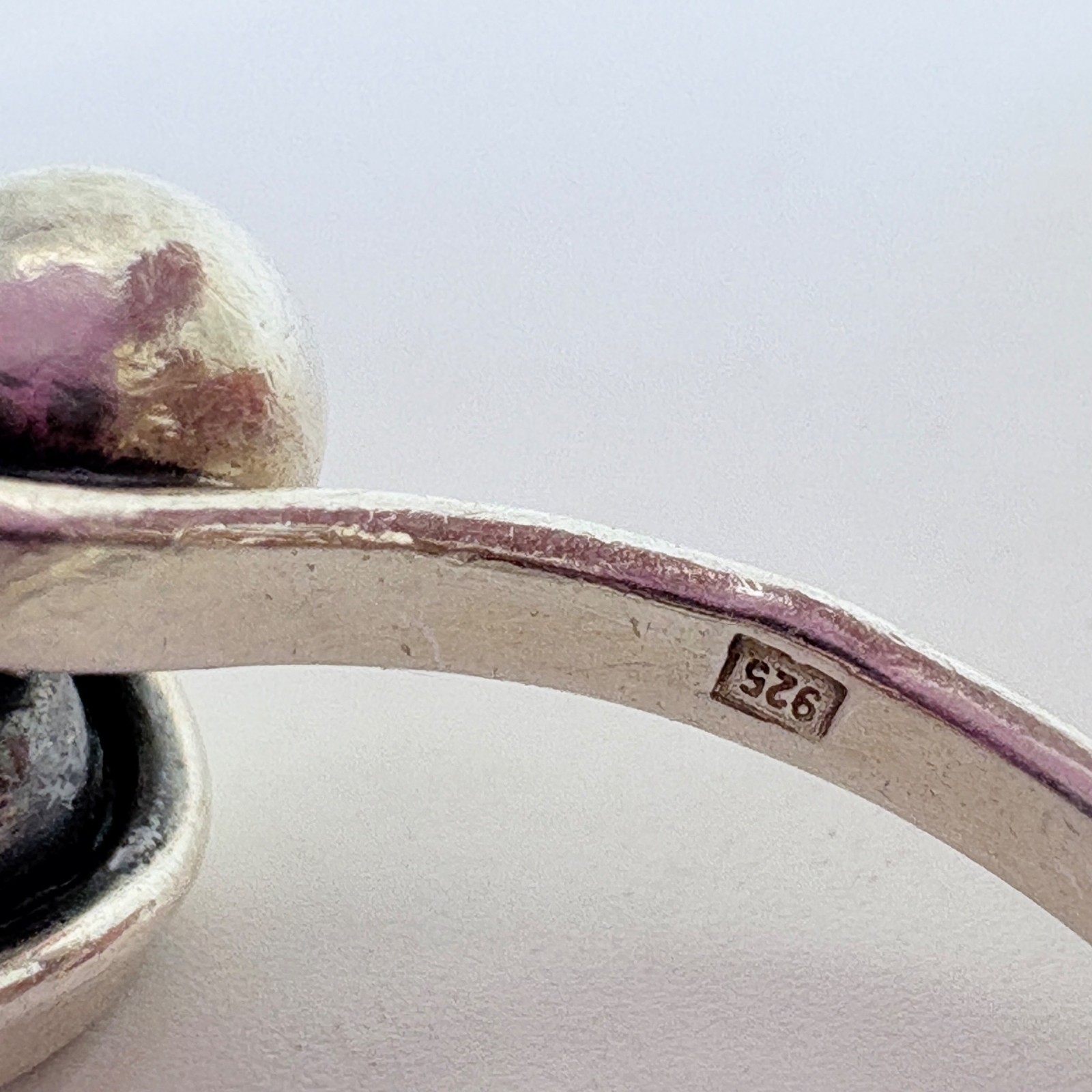 VTG Solid Sterling Silver 925 Wrapped Bead Design… - image 6