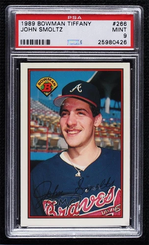1989 Bowman Collector's Edition (Tiffany) John Smoltz PSA 9 MINT Rookie RC HOF