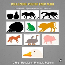 Enzo Mari digitale - Collezione di lusso - immagini alta qualità pronte ro print