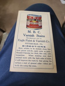 MBC Varnish And Stains By Eagle Paint And Varnish Co. Info Card