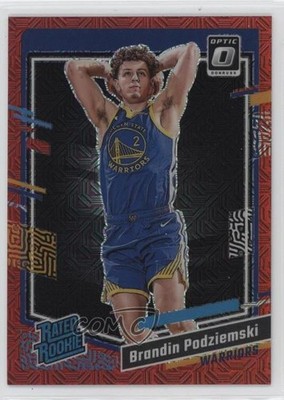 2023 Donruss Optic Choice Red Prizm 71/88 Brandin Podziemski #203 Rookie RC 0c7i