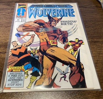 Marvel Comics Presents #45 1990 Wolverine Hulk vs. Hulk Hogan - Bagged & Boarded