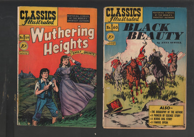 Classic Illustrated No. 59,60. USA Original Erstausgaben von 1949