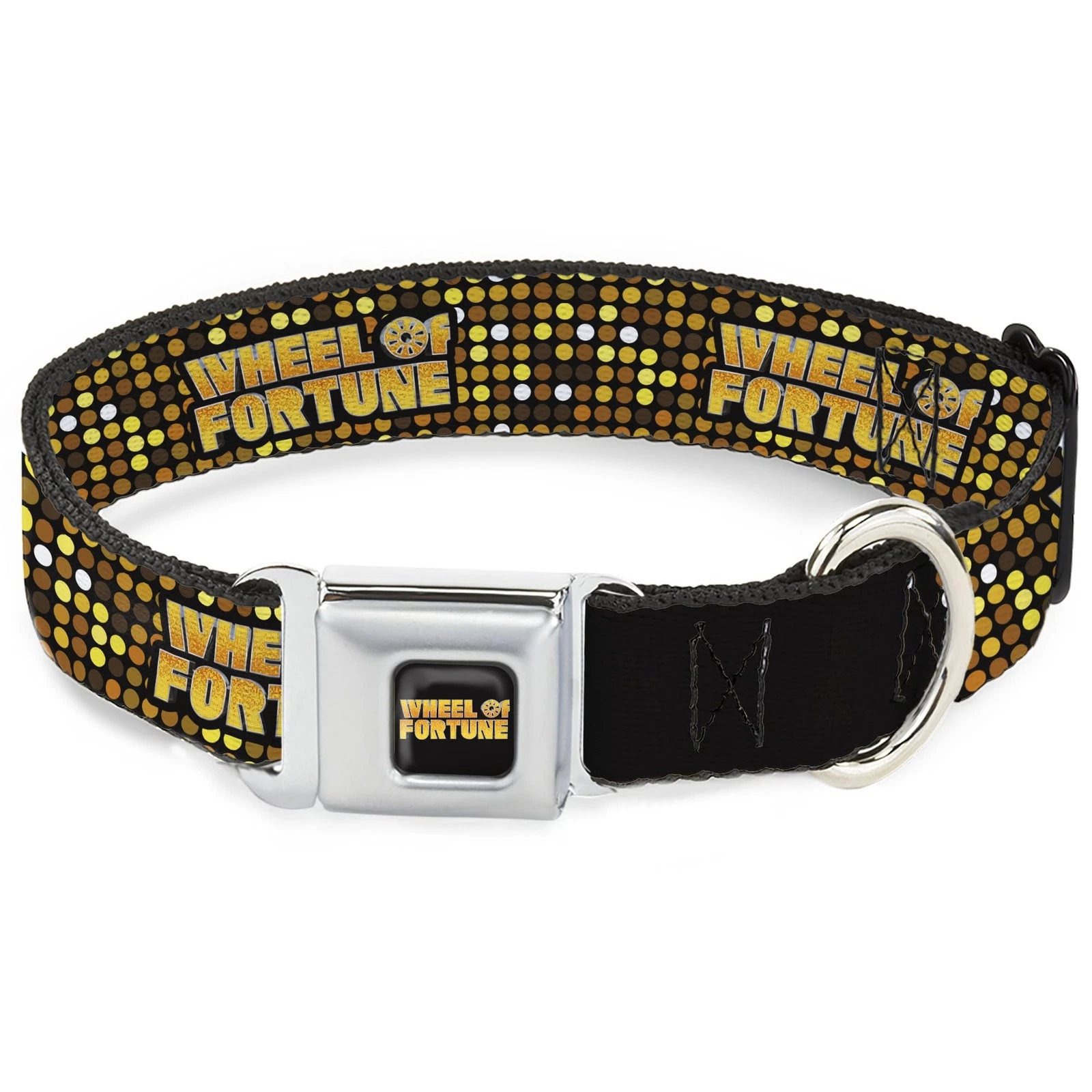 Sony Pictures Pet Collar, Dog Collar Metal Seatbelt Buckle, Wheel of Fortune Tit