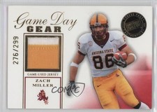 2007 Press Pass SE Game Day Gear Gold 276/299 Zach Miller #GDG-ZM 0b2
