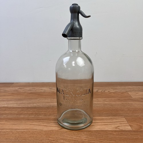 Magnolia Home Joanna Gaines Decorative Seltzer Bottle Clear 12.5" Tall