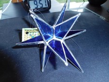 Labyrinth Art Glass "Star" by Lynn Gundry. Beautiful leaded stained glass.
