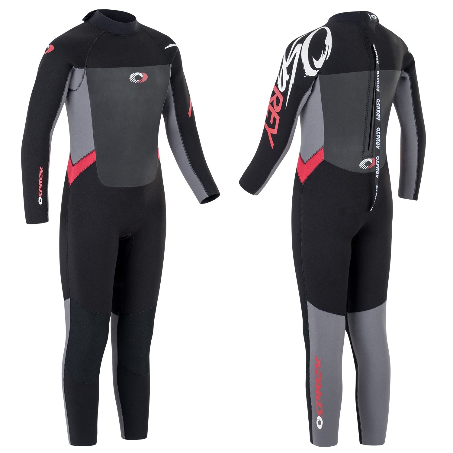 Osprey Kids Origin 5mm Wetsuit | Full Length Winter Neoprene Wetsuit, Red