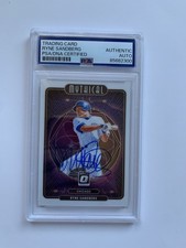 2021 Donruss Optic Mythical #11 Ryne Sandberg Signed Autographed Card PSA SLAB