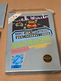 Rad Racer for Nintendo NES in Original Box w/ Manual - Tested