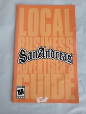 Grand Theft Auto San Andreas PS2 Playstation 2 Instruction Manual Only