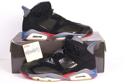 2010 Nike Air Jordan VI Retro DETROIT PISTONS Sz 12 Black Red