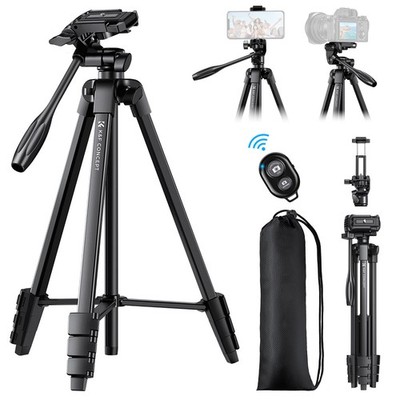 K&F CONCEPT 152cm Kamera Stativ Kamerastativ Handy Stativ Leichtes Selfie Tripod