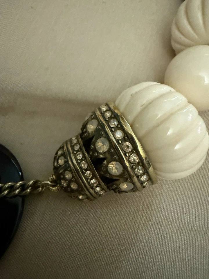 Collar Heidi Daus Boho Chic Raro Cuentas y Cristal Distintivo Foto 2 de 4