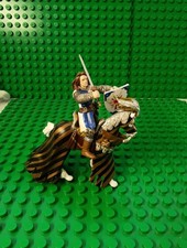 Schleich Papo Knight Medieval Horse Rider Sword Shield Horse Figurines 2006