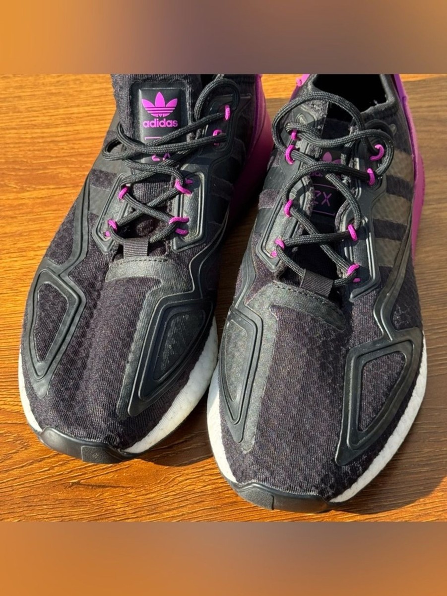 Adidas ZX 2K Boost Women's Size 11 Black Pink Running Sneakers