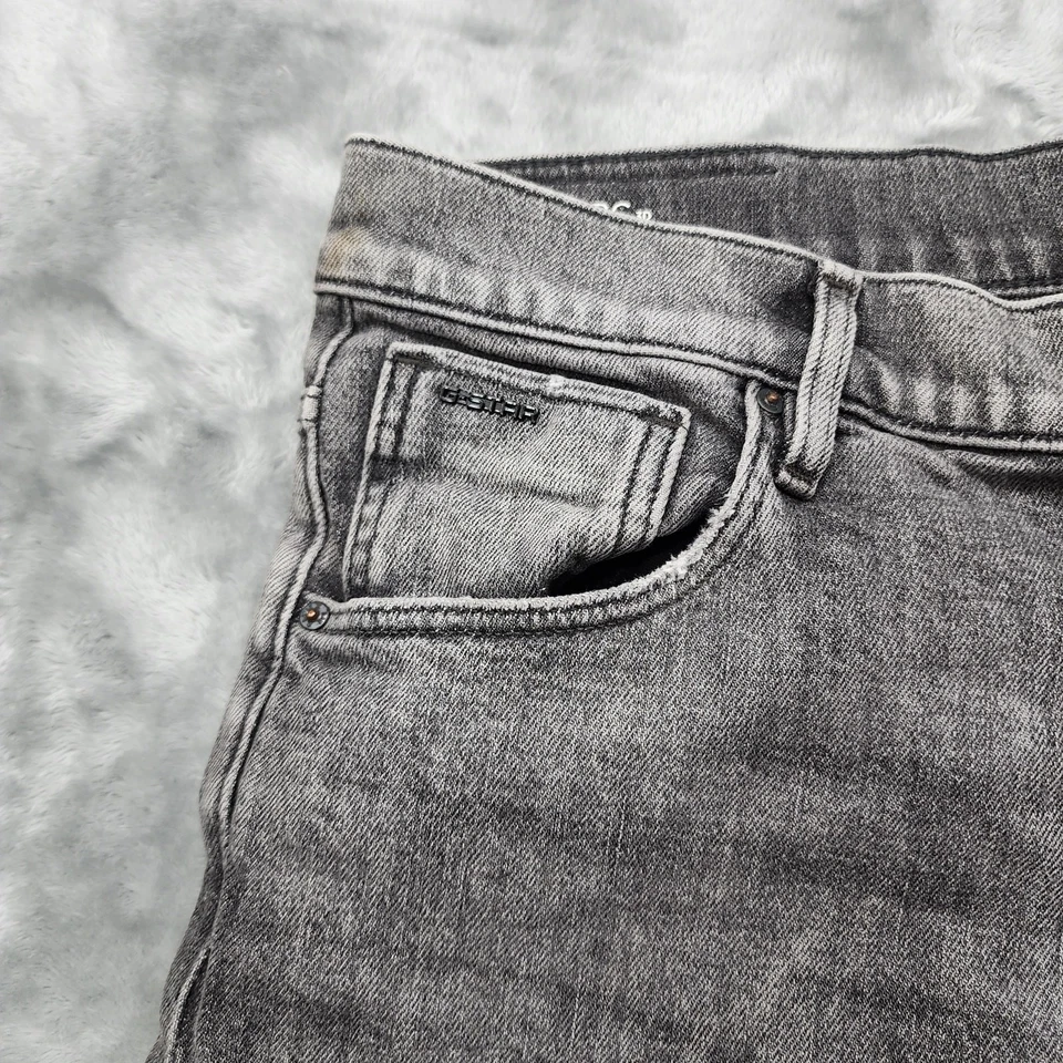 Pantalones de mezclilla G-STAR RAW para mujer 29/30 gris ARC 3D novio recortados entrepierna caída elásticos Foto 2 de 4