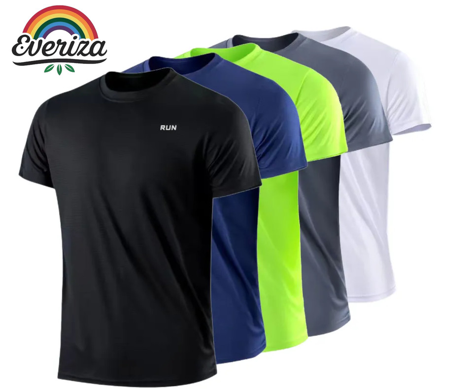Herren Sport T-Shirt Schnelltrocknend, Atmungsaktiv für Fitnessstudio und Laufen Herren Sport T-Shirt Schnelltrocknend, Atmungsaktiv für Fitnessstudio und Laufen