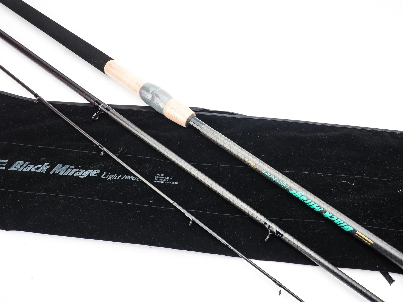 SHAKESPEARE BLACK MIRAGE 3.46m (11' 4") CARBON LIGHT FEEDER ROD