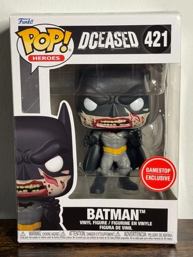 Batman Funko POP! Heroes #421 GameStop Exclusive DCeased Bloody