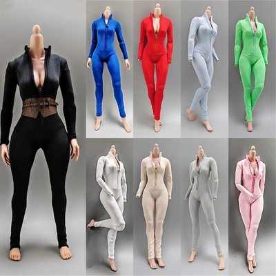 1/6 Hochgeschlossen Sexy Overall Weibliche Kleidung Modell für 12'' Actionfigur