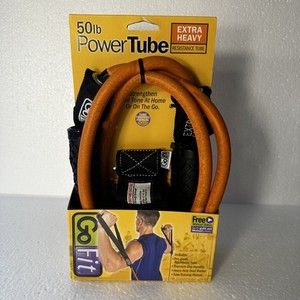GoFit Bande de résistance des tubes d'alimentation 50lb Orange Extra Heavy Gym Training Band Nouveau