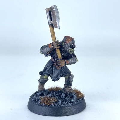 Mordor Ork Krieger LOTR - Warhammer / Herr der Ringe Metall GW X9782
