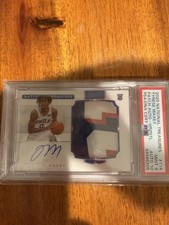 2020 PANINI NATIONAL TREASURES ROOKIE PATCH AUTO RPA TYRESE MAXEY /75 PSA 9/10