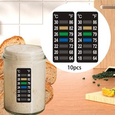 10 Pieces Temperature Strips Temperature Indicator Waterproof Temperature Gauge